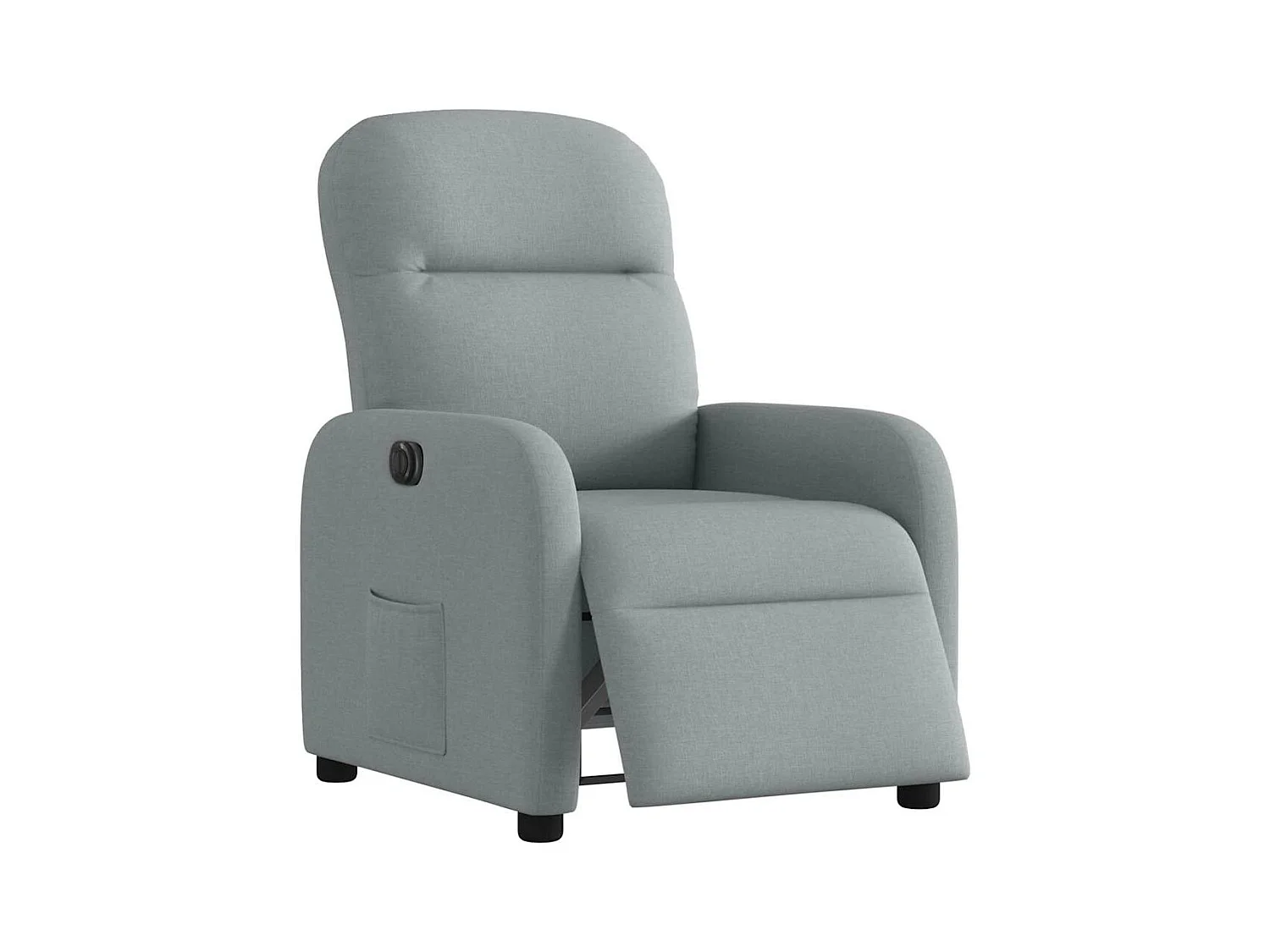 Fauteuil inclinable électrique Gris clair Tissu