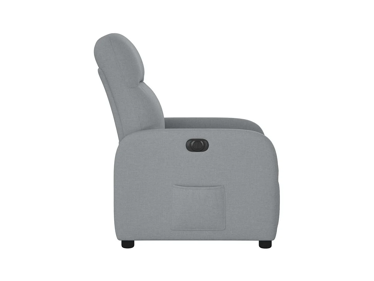 Fauteuil inclinable électrique Gris clair Tissu