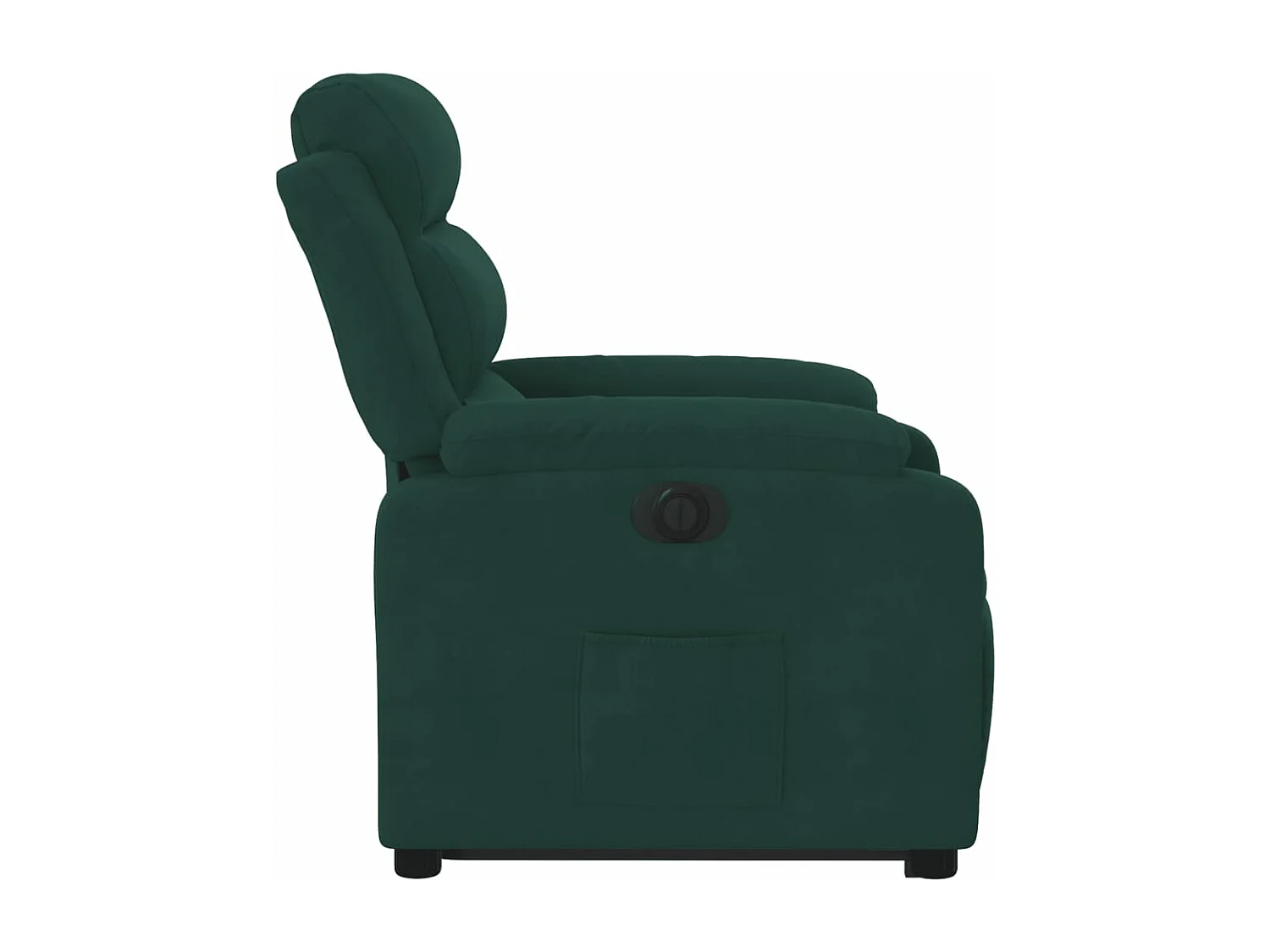 Fauteuil inclinable électrique vert foncé velours