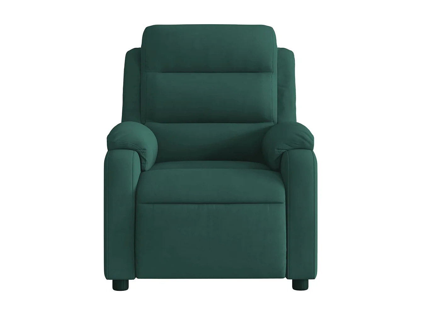 Fauteuil inclinable de massage électrique vert foncé velours