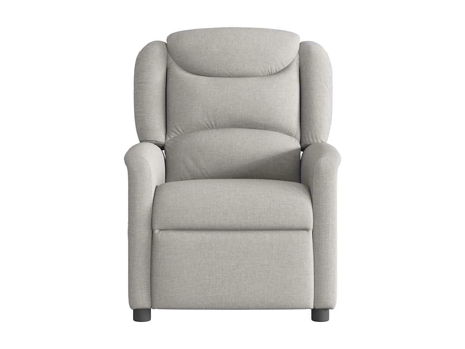 Fauteuil inclinable électrique gris nuage tissu