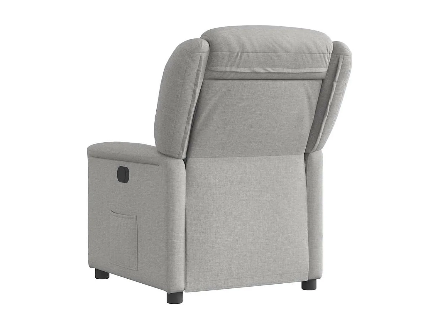 Fauteuil inclinable électrique gris nuage tissu