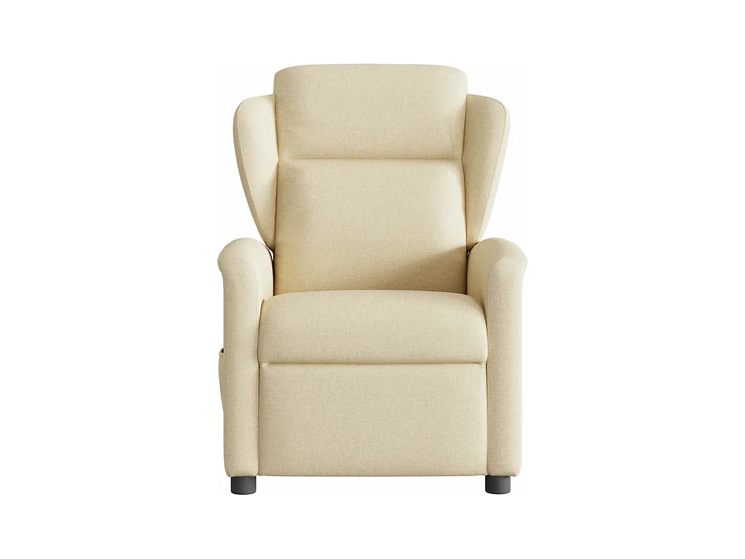 Poltrona reclinabile elettrica in tessuto crema