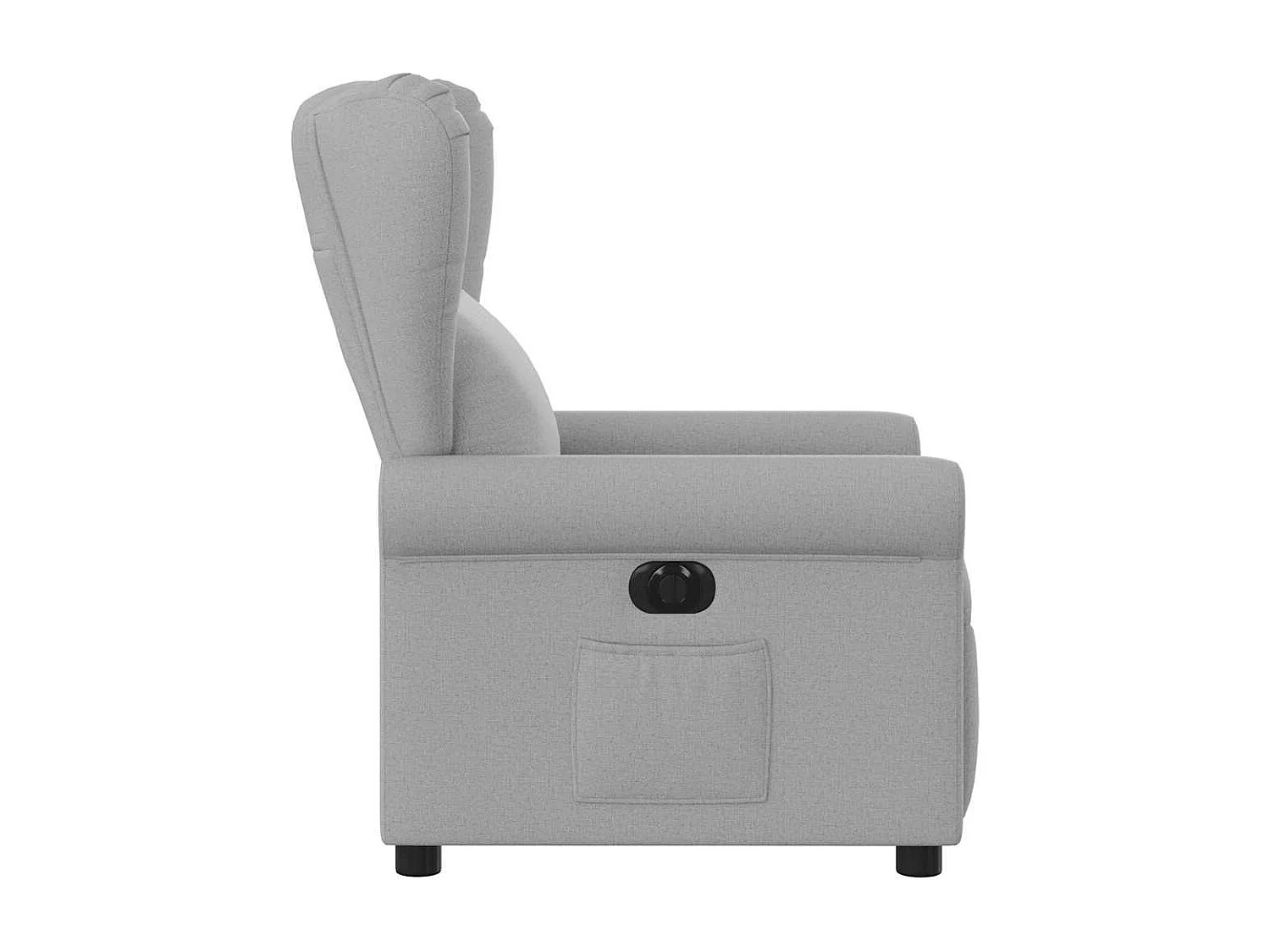Fauteuil inclinable électrique gris nuage tissu