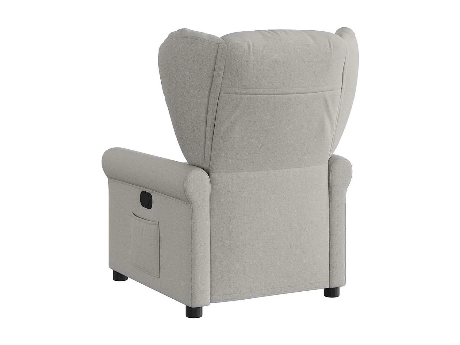 Fauteuil inclinable électrique gris nuage tissu