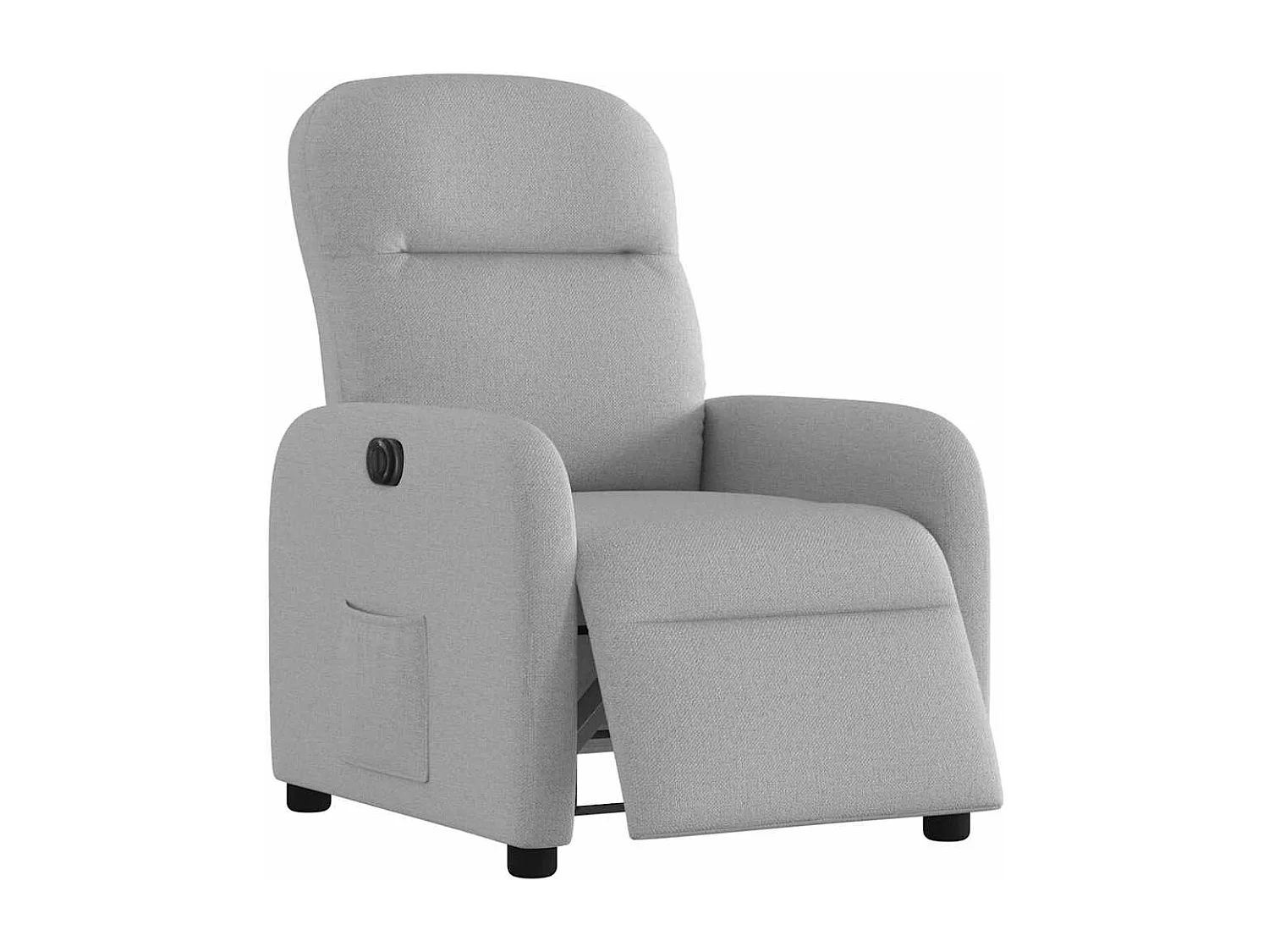 Fauteuil inclinable électrique gris nuage tissu