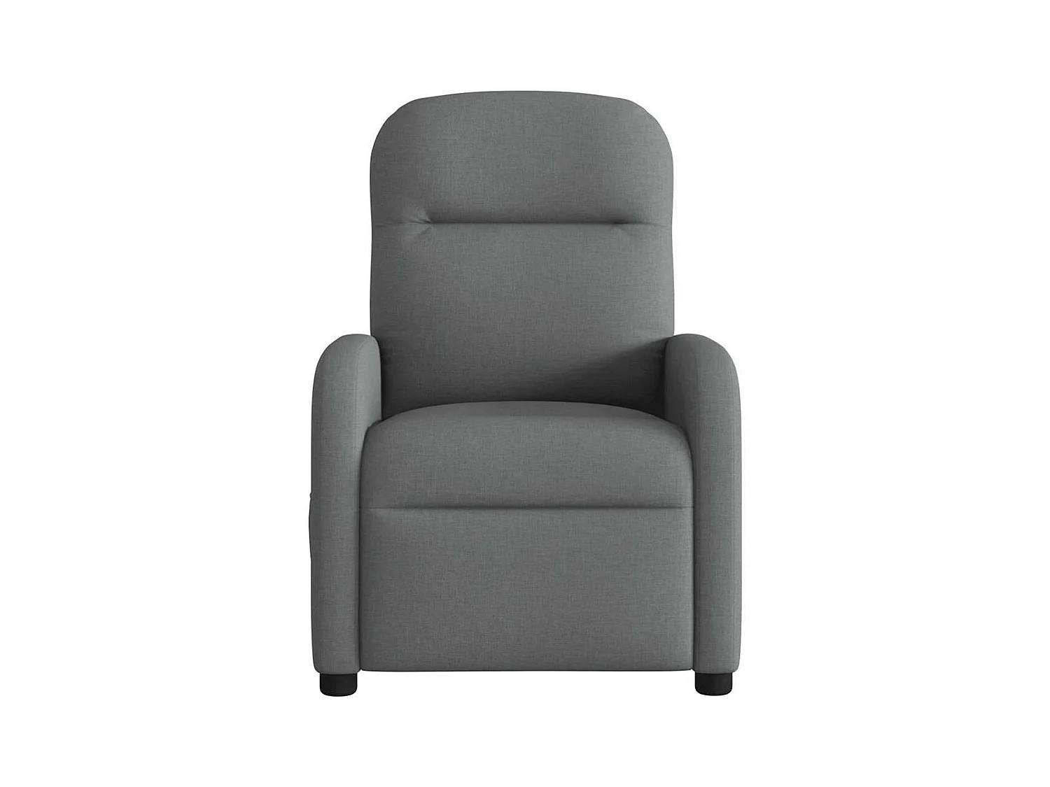 Fauteuil inclinable de massage électrique gris foncé tissu