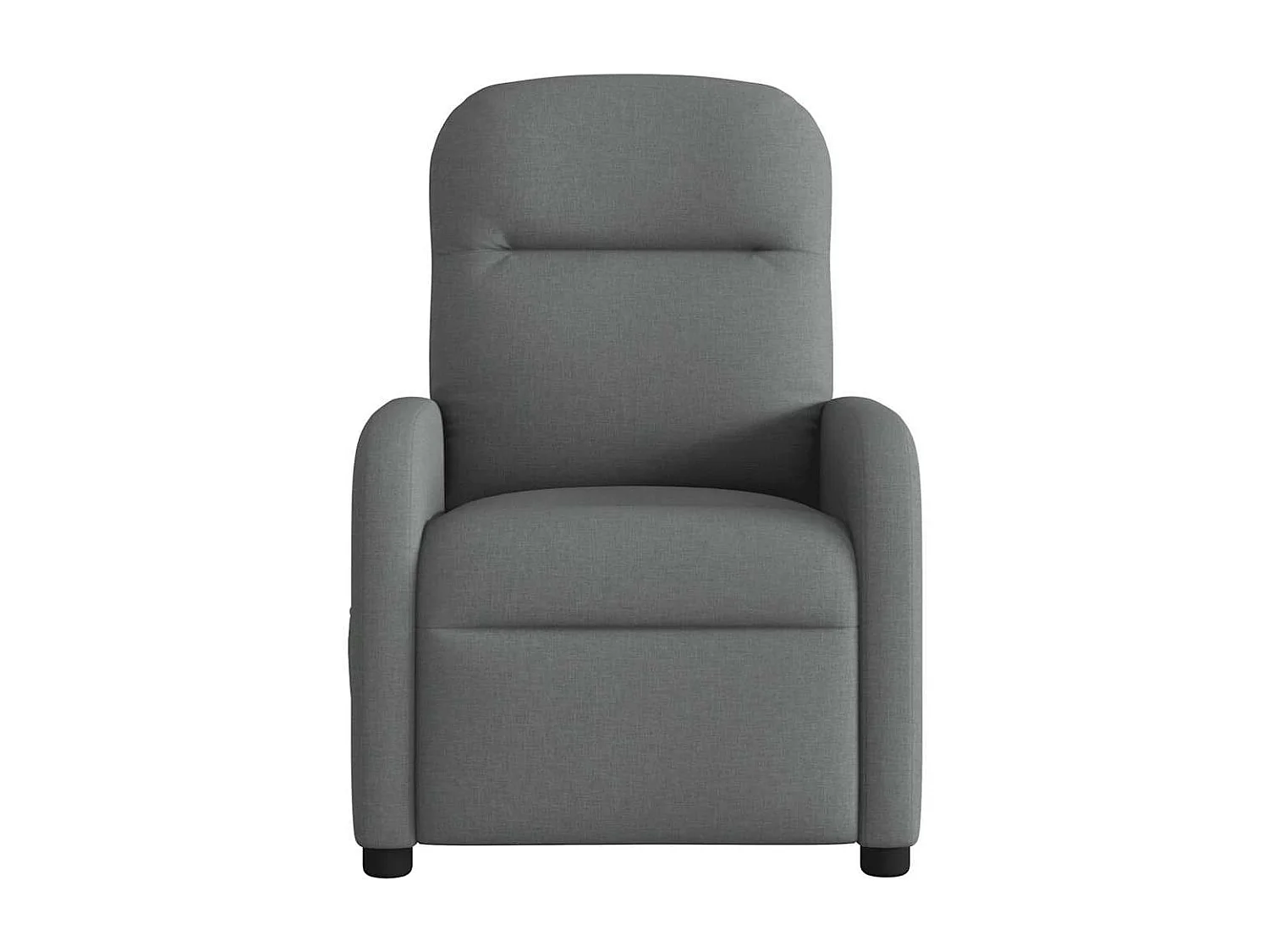 Fauteuil inclinable de massage électrique gris foncé tissu