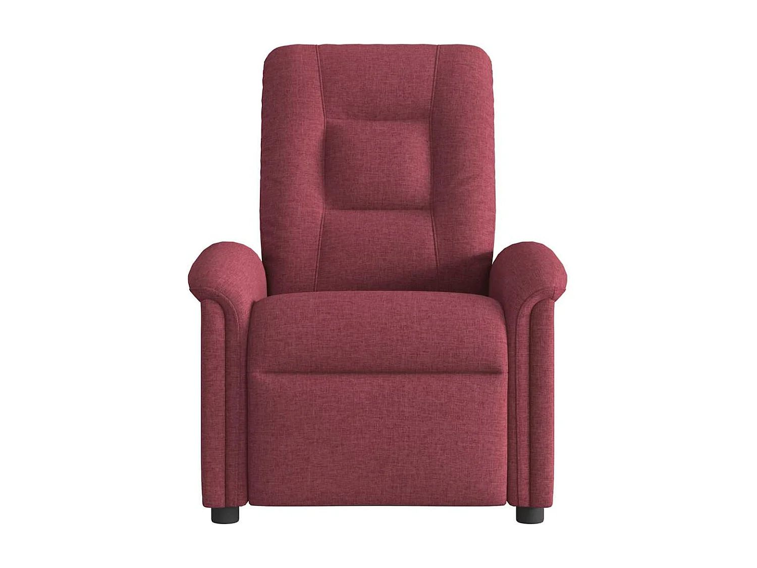 Fauteuil de massage inclinable électrique Rouge bordeaux Tissu