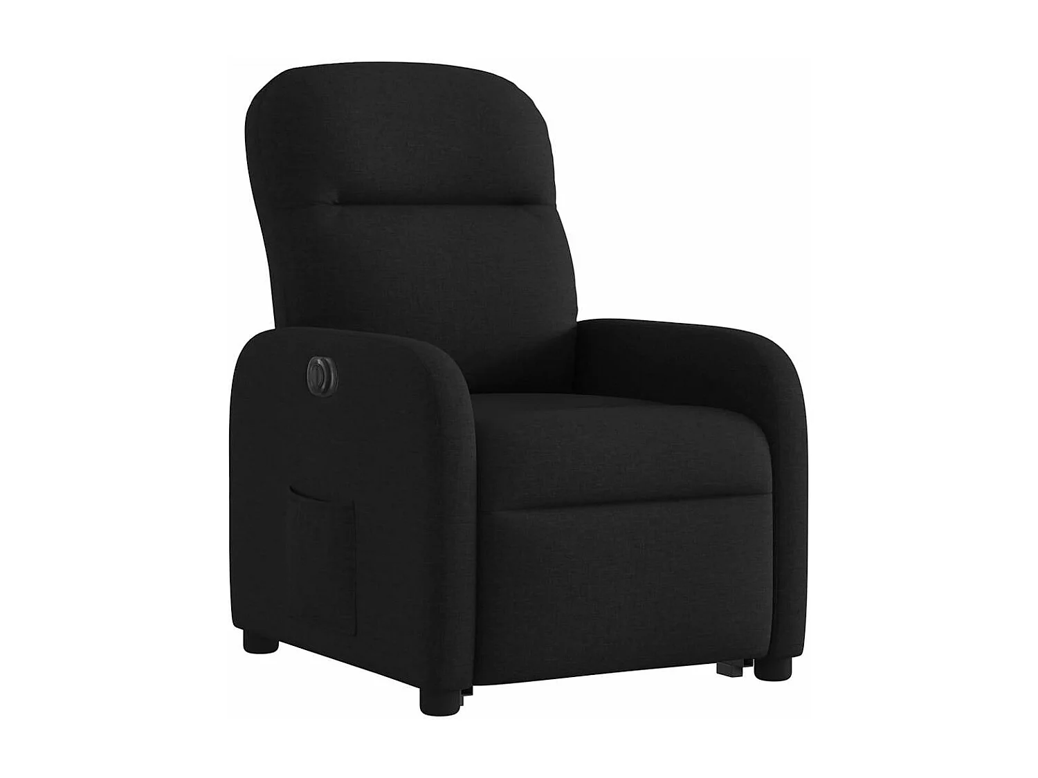 Fauteuil inclinable électrique noir tissu
