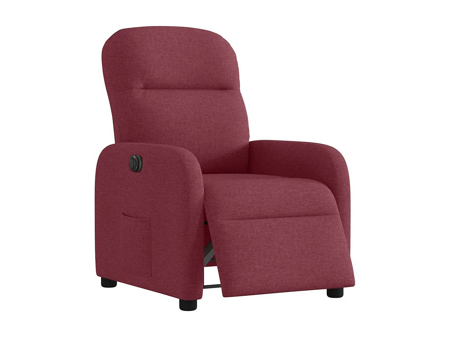 Fauteuil inclinable électrique Rouge bordeaux Tissu