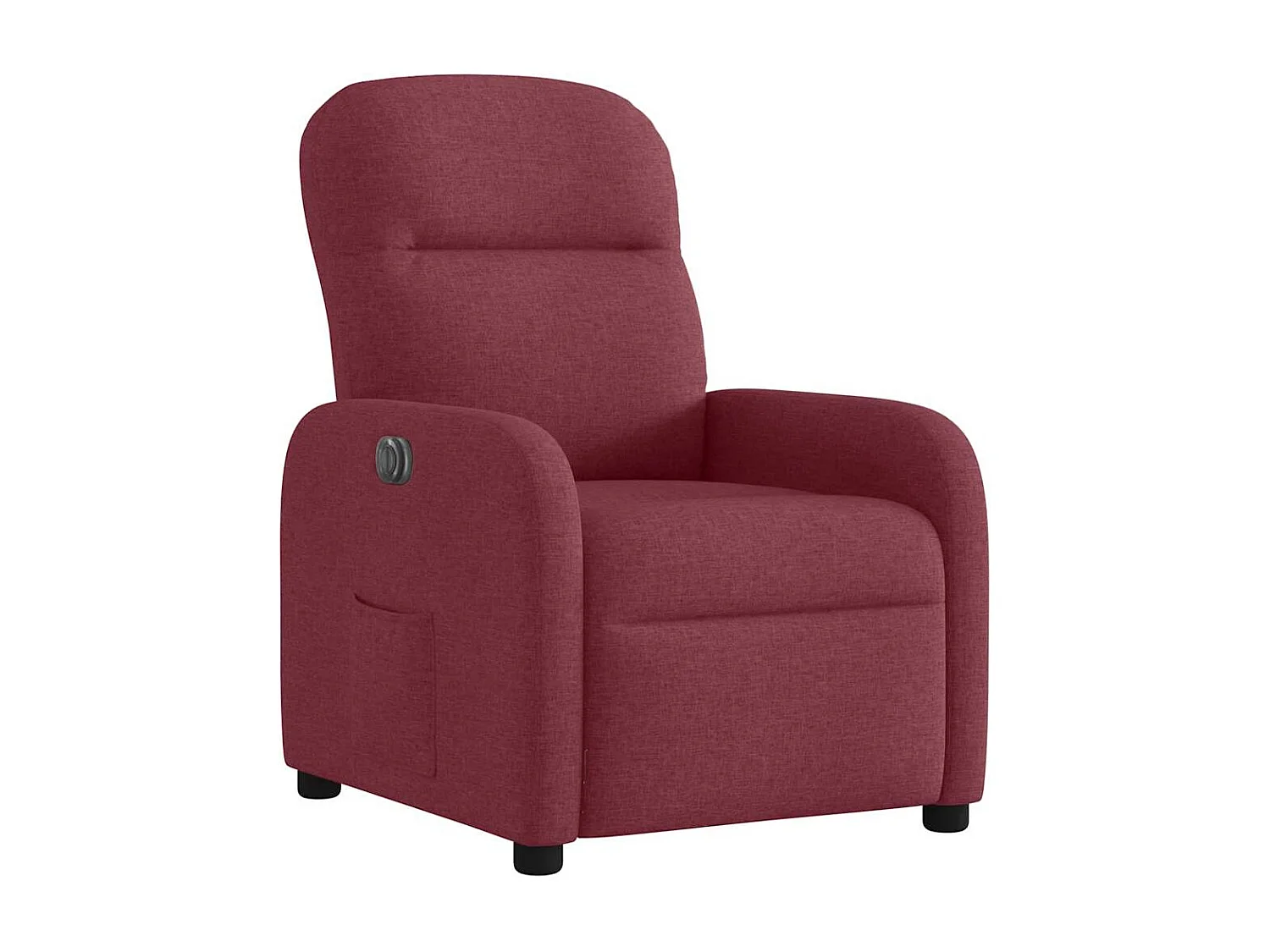 Fauteuil inclinable électrique Rouge bordeaux Tissu