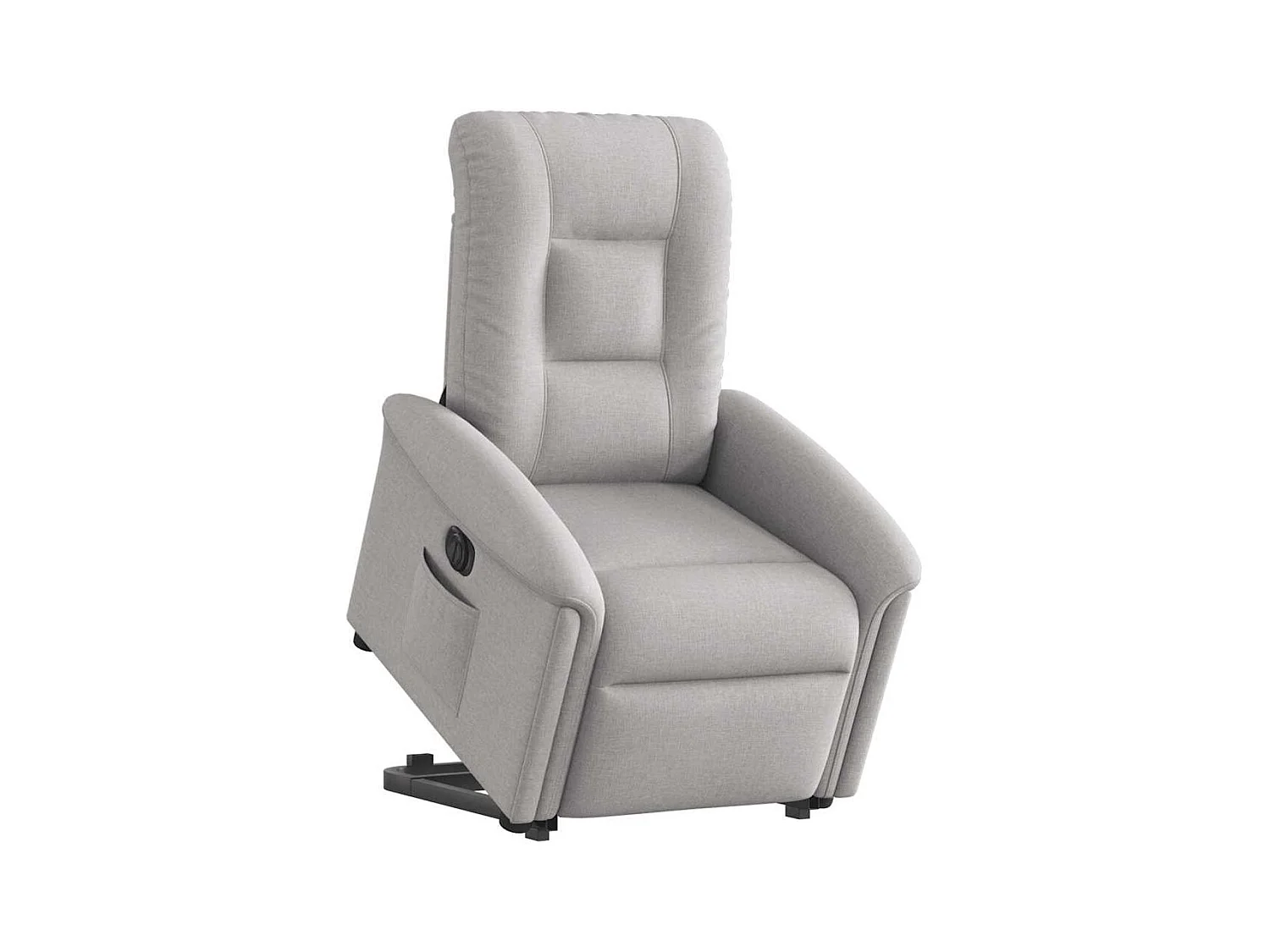 Fauteuil inclinable électrique gris nuage tissu