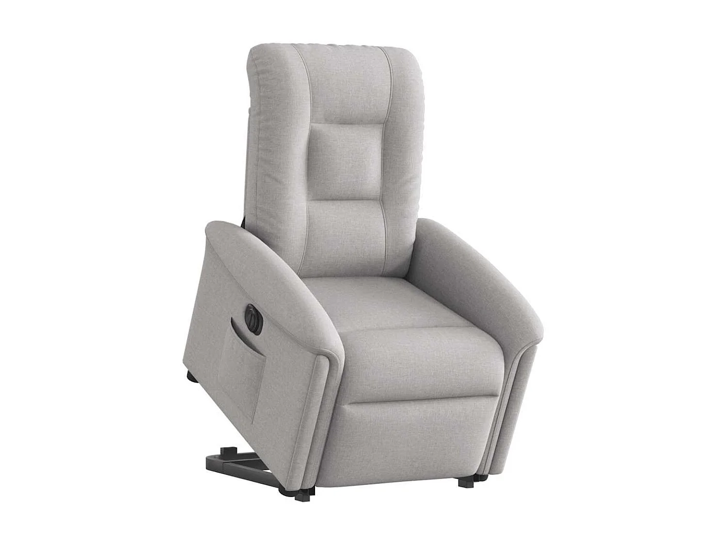 Fauteuil inclinable électrique gris nuage tissu