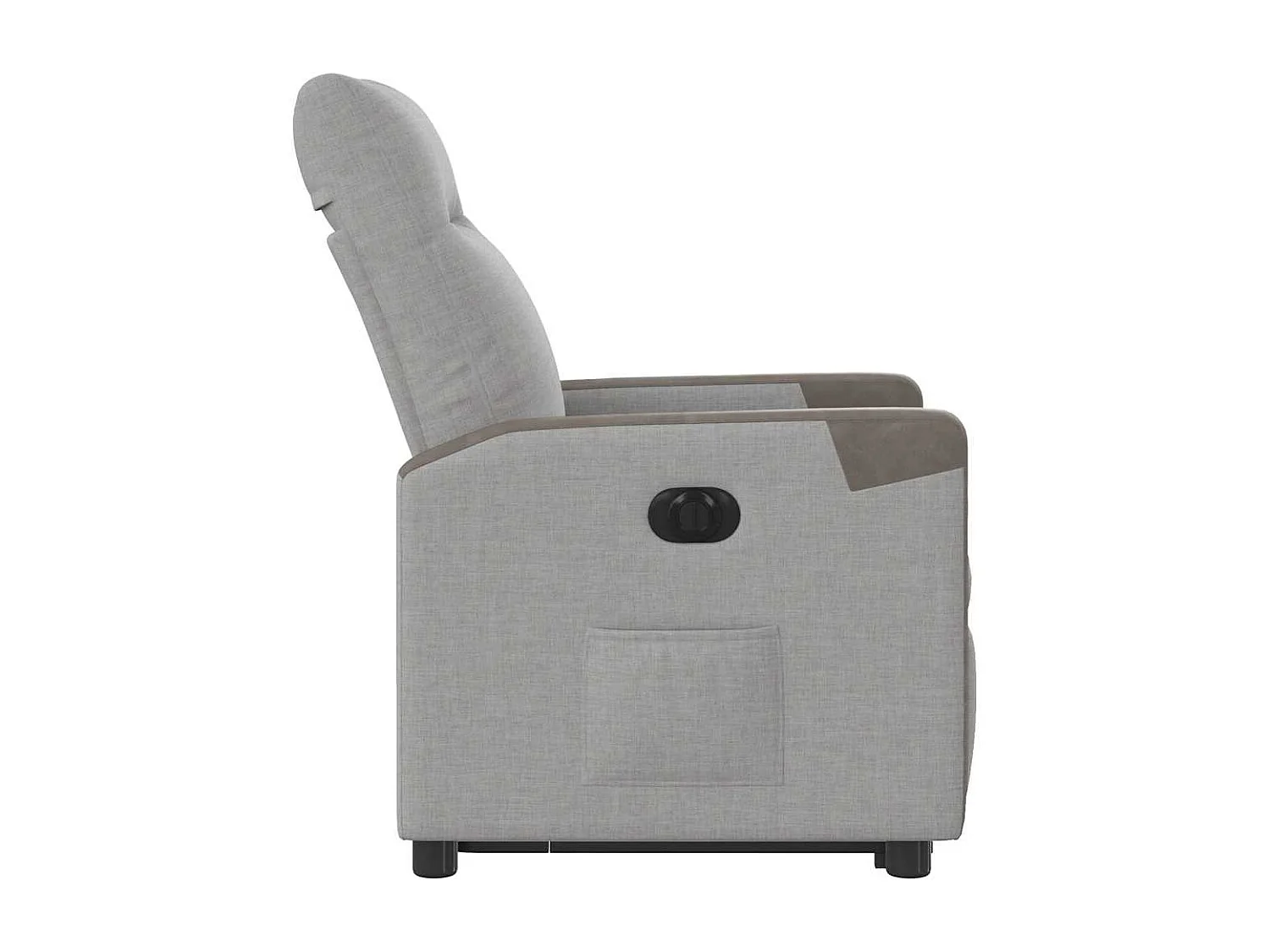 Fauteuil inclinable électrique gris nuage tissu