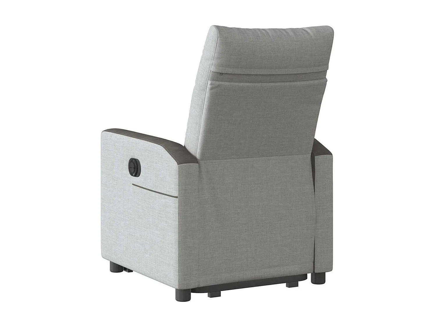 Fauteuil inclinable électrique gris nuage tissu
