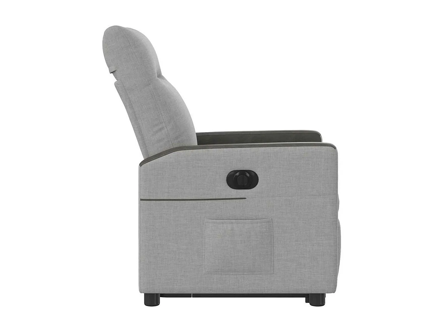 Fauteuil inclinable électrique gris nuage tissu