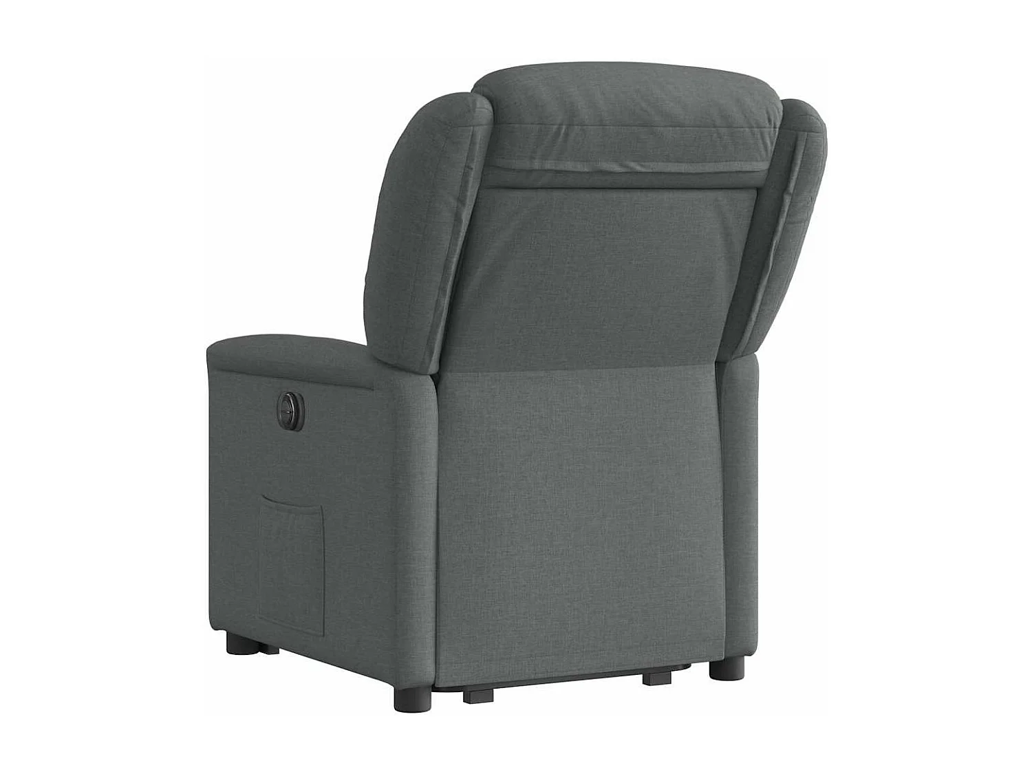 Fauteuil inclinable électrique gris foncé tissu
