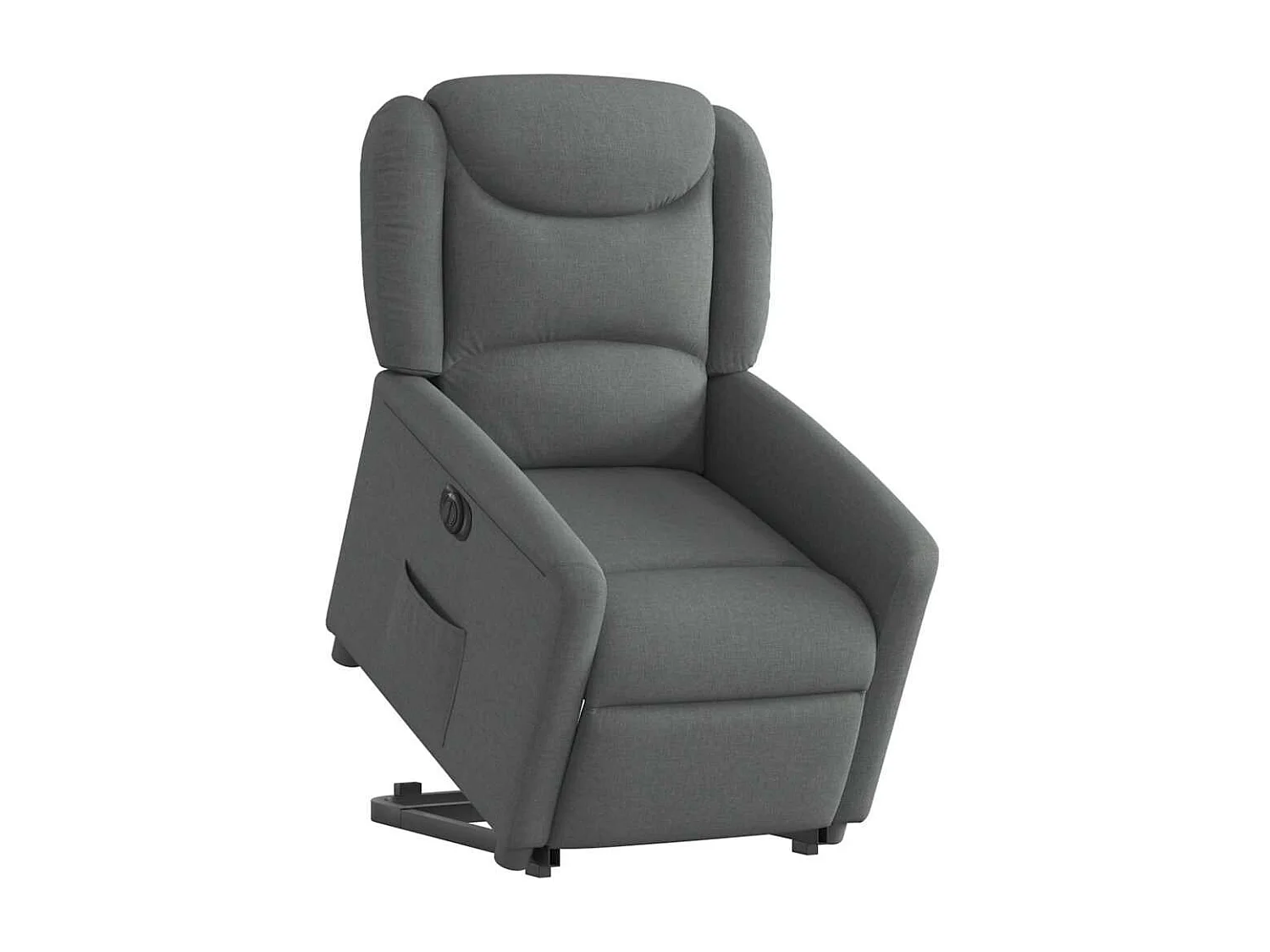 Fauteuil inclinable électrique gris foncé tissu