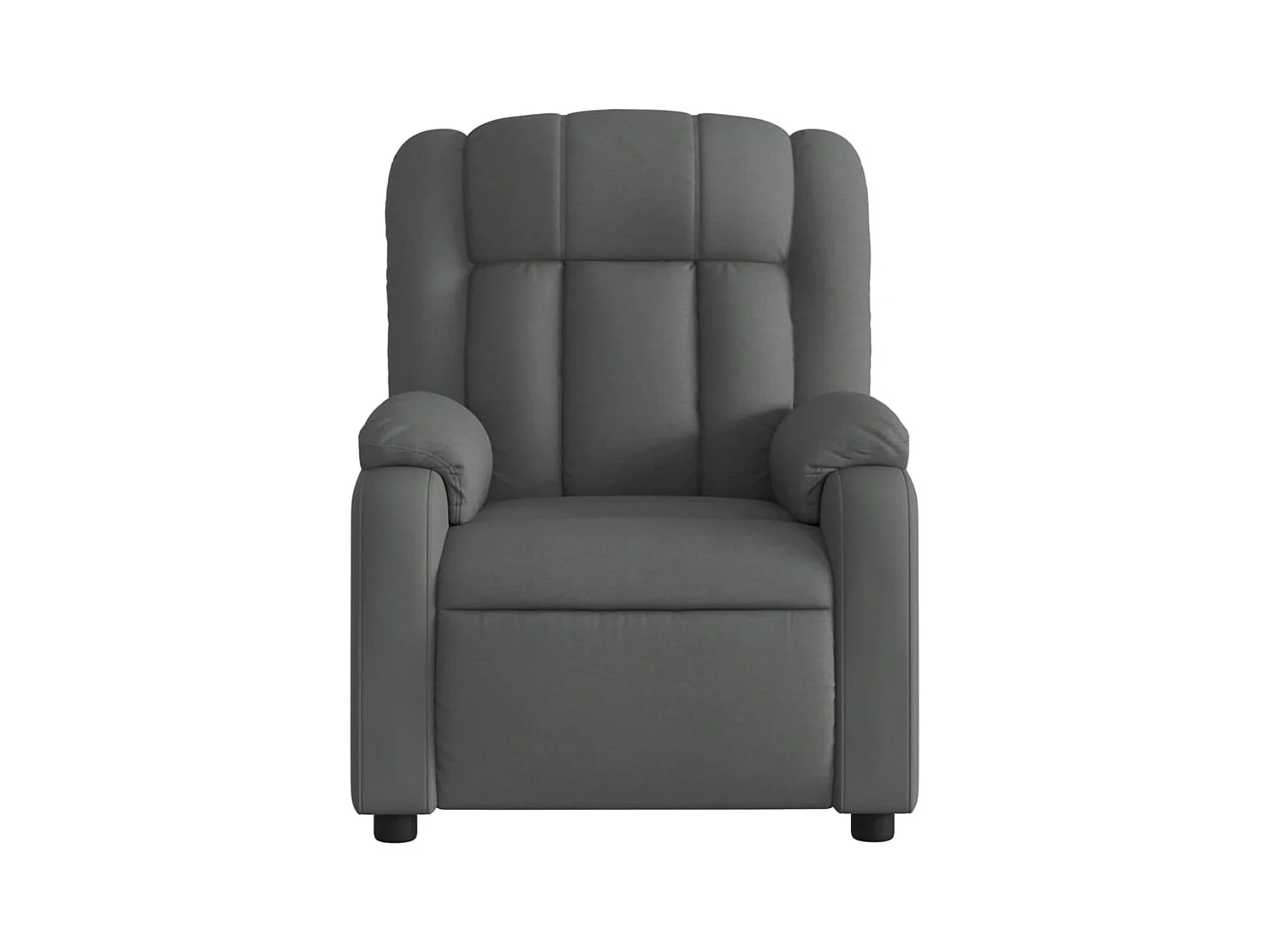 Sillón reclinable eléctrico Tejido gris oscuro