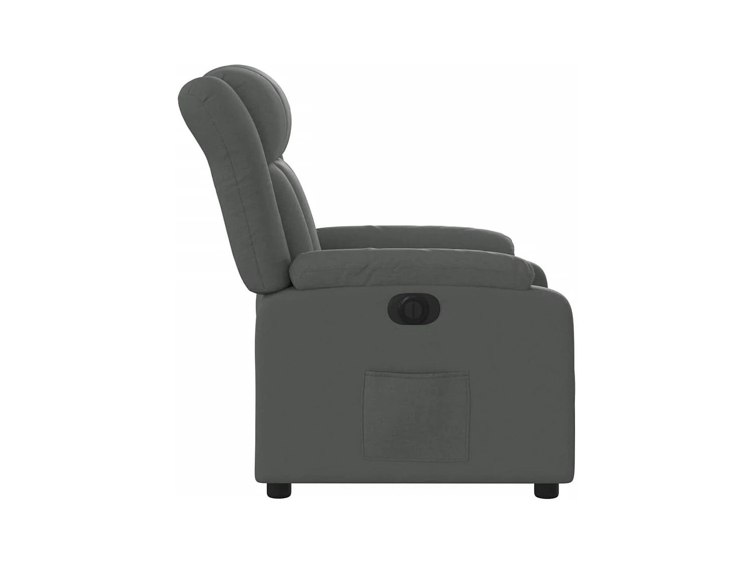 Fauteuil inclinable électrique Gris foncé Tissu
