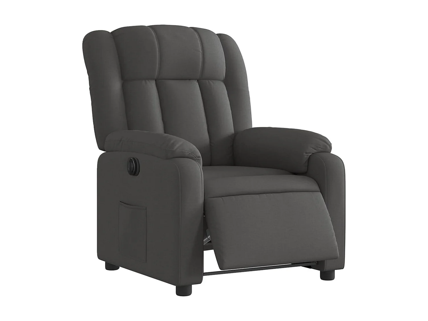 Fauteuil inclinable électrique Gris foncé Tissu