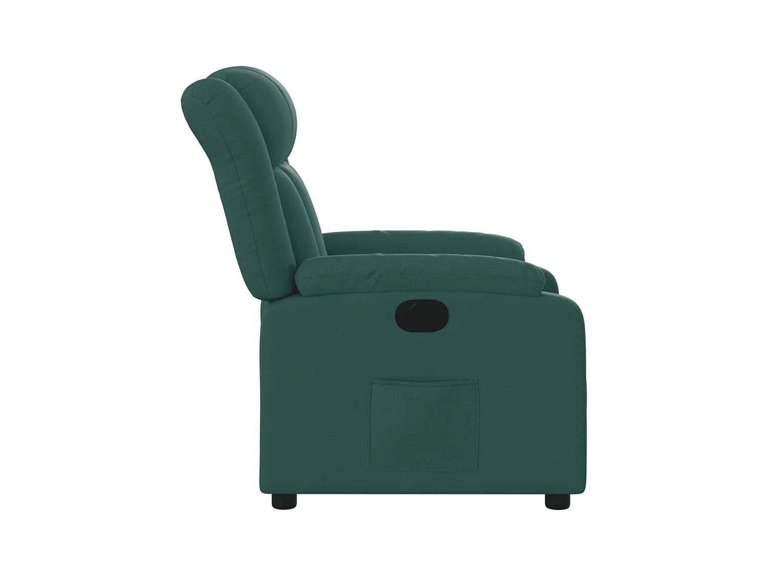 Fauteuil inclinable électrique Vert foncé Tissu