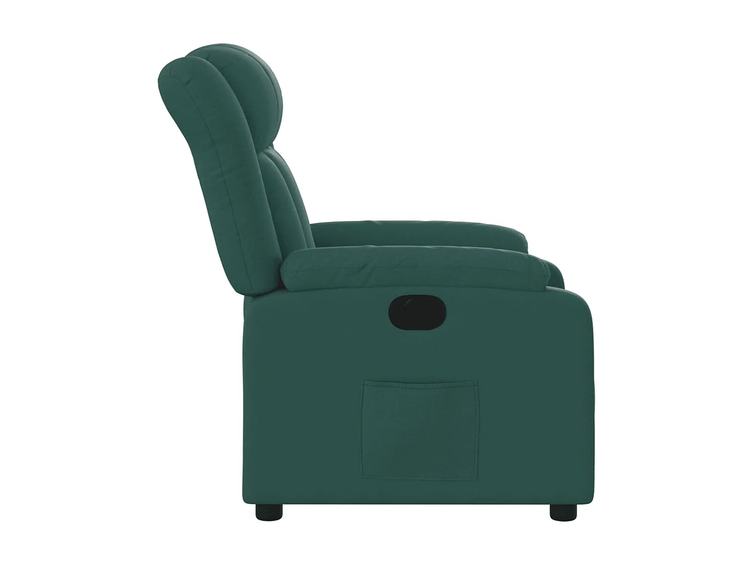 Fauteuil inclinable électrique Vert foncé Tissu