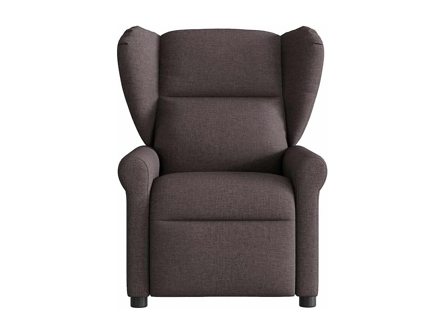 Fauteuil inclinable électrique Marron foncé Tissu