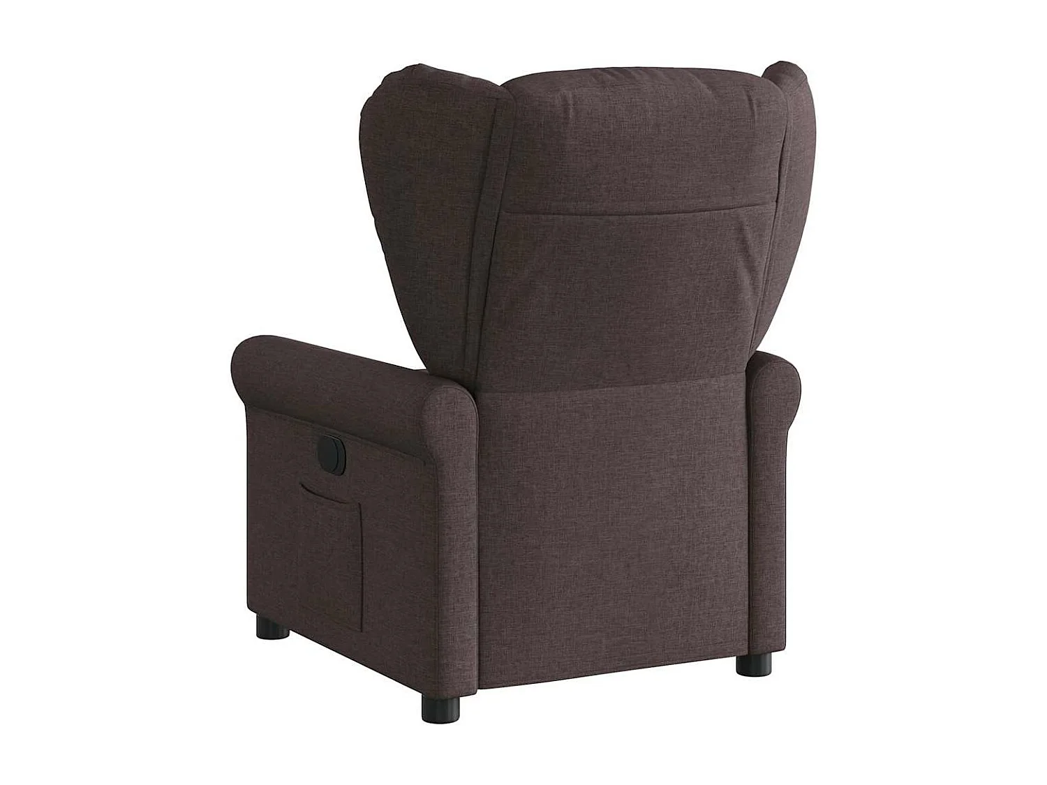 Fauteuil inclinable électrique Marron foncé Tissu