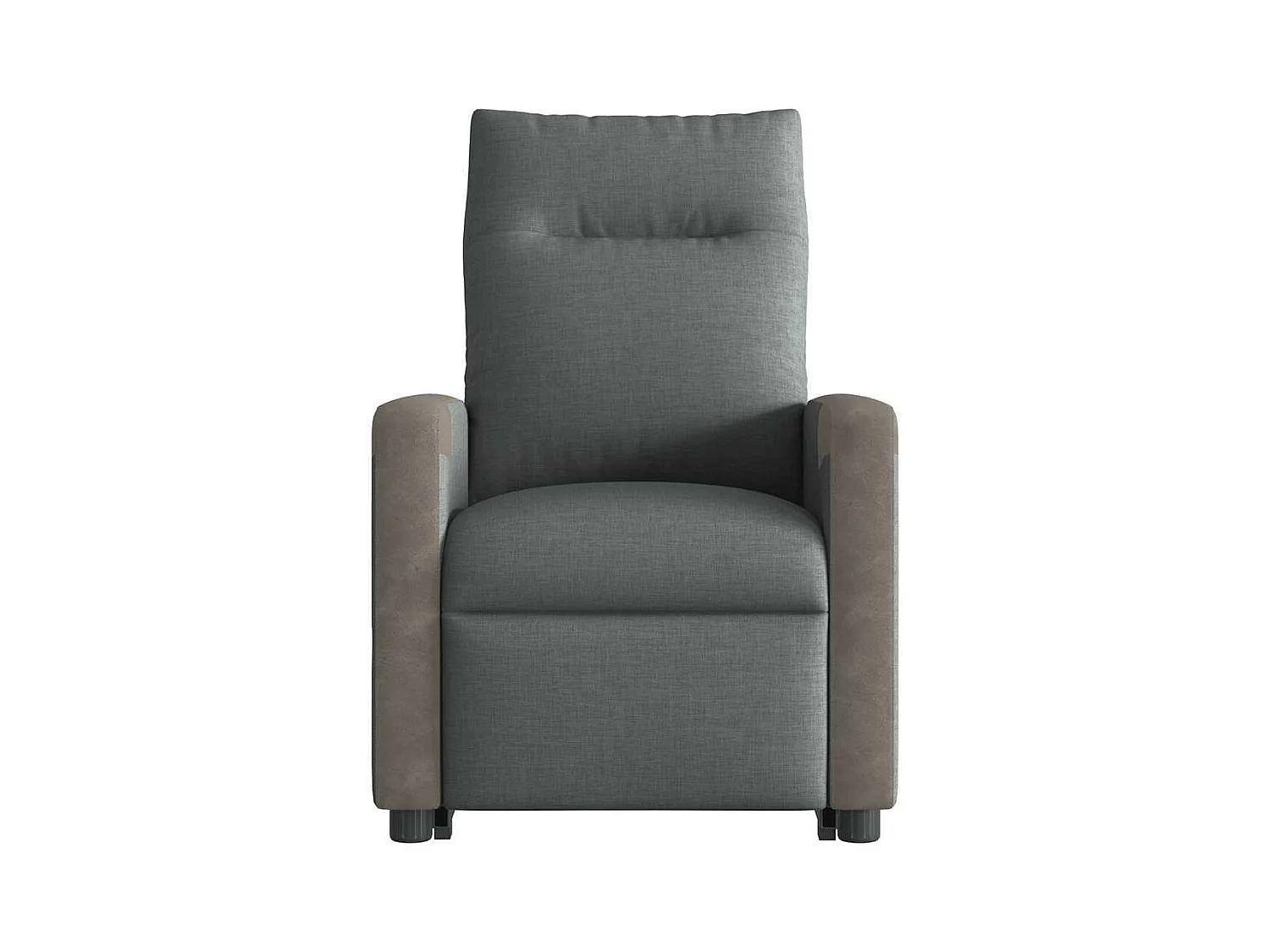 Fauteuil inclinable électrique gris foncé tissu