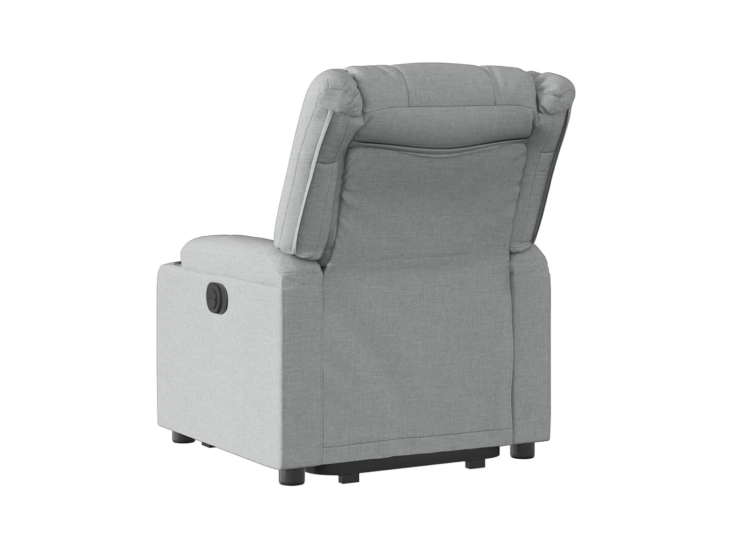 Fauteuil inclinable électrique gris clair tissu