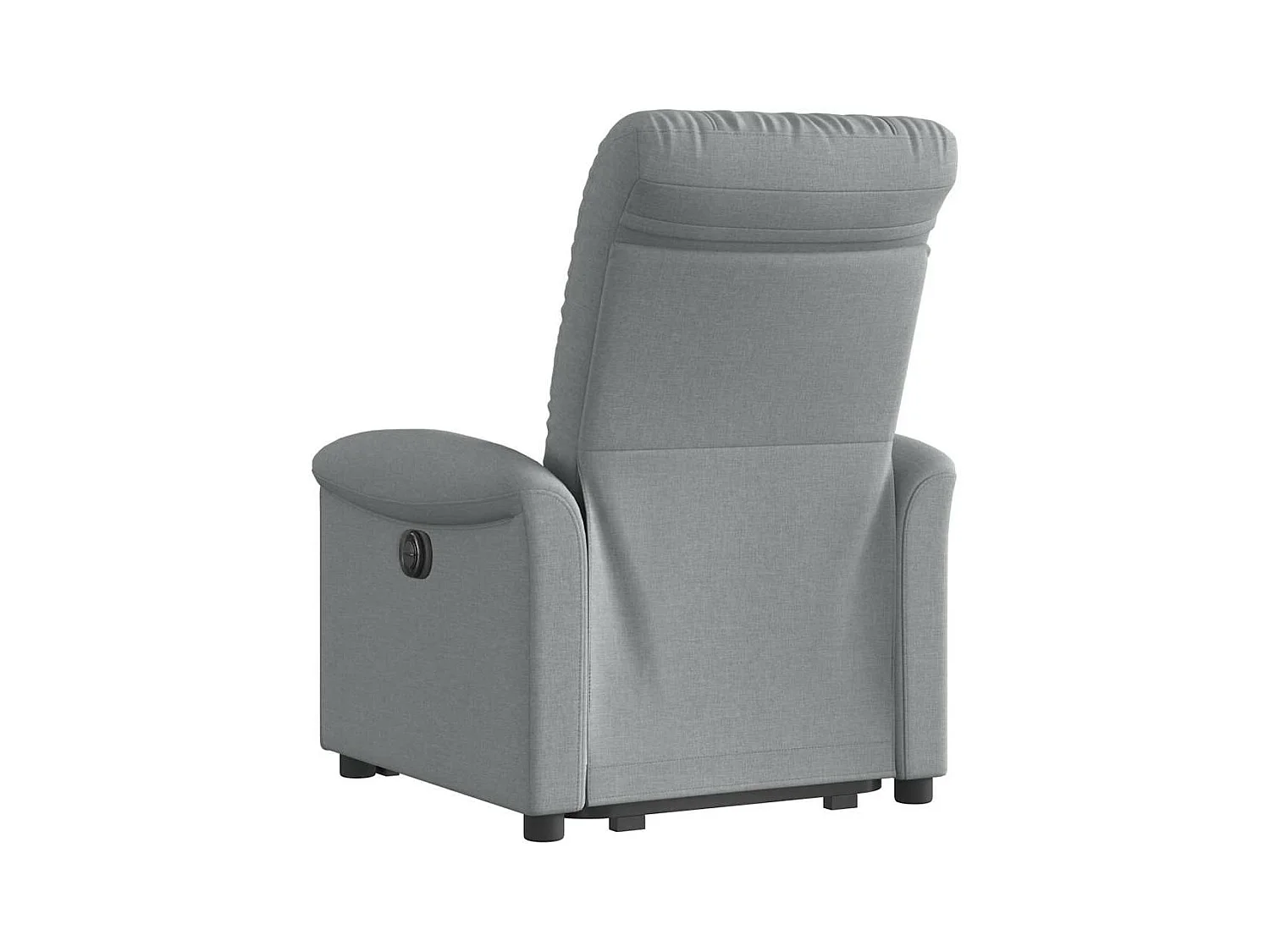 Fauteuil inclinable électrique gris clair tissu