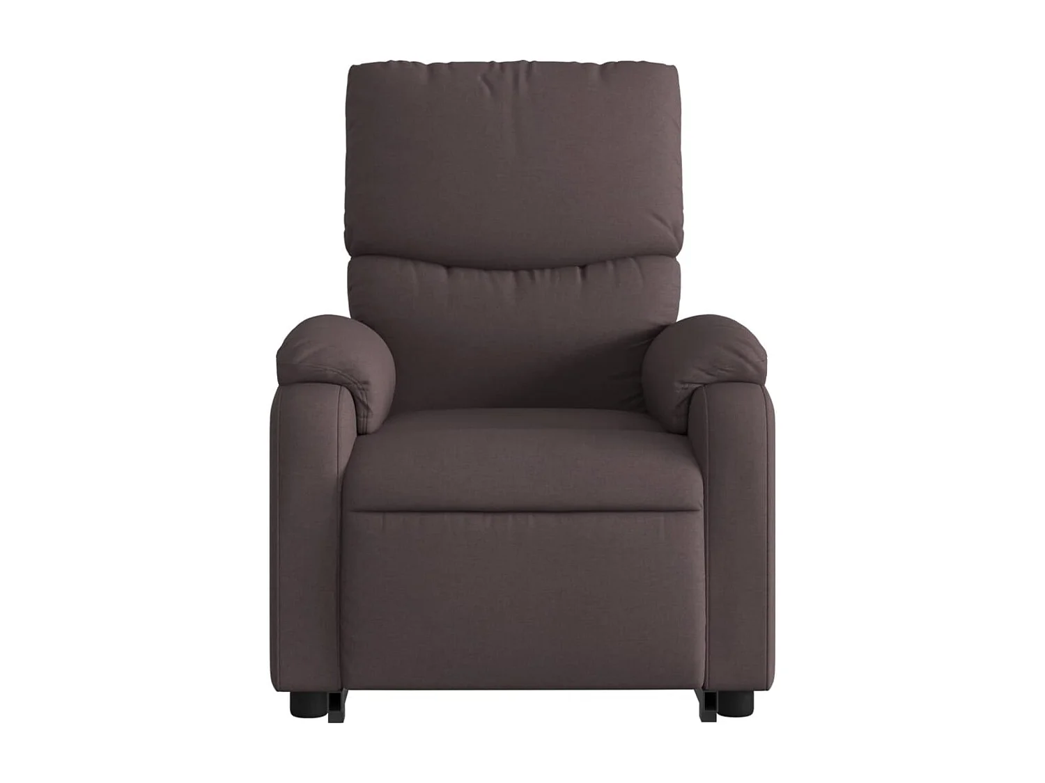Fauteuil inclinable électrique marron foncé tissu