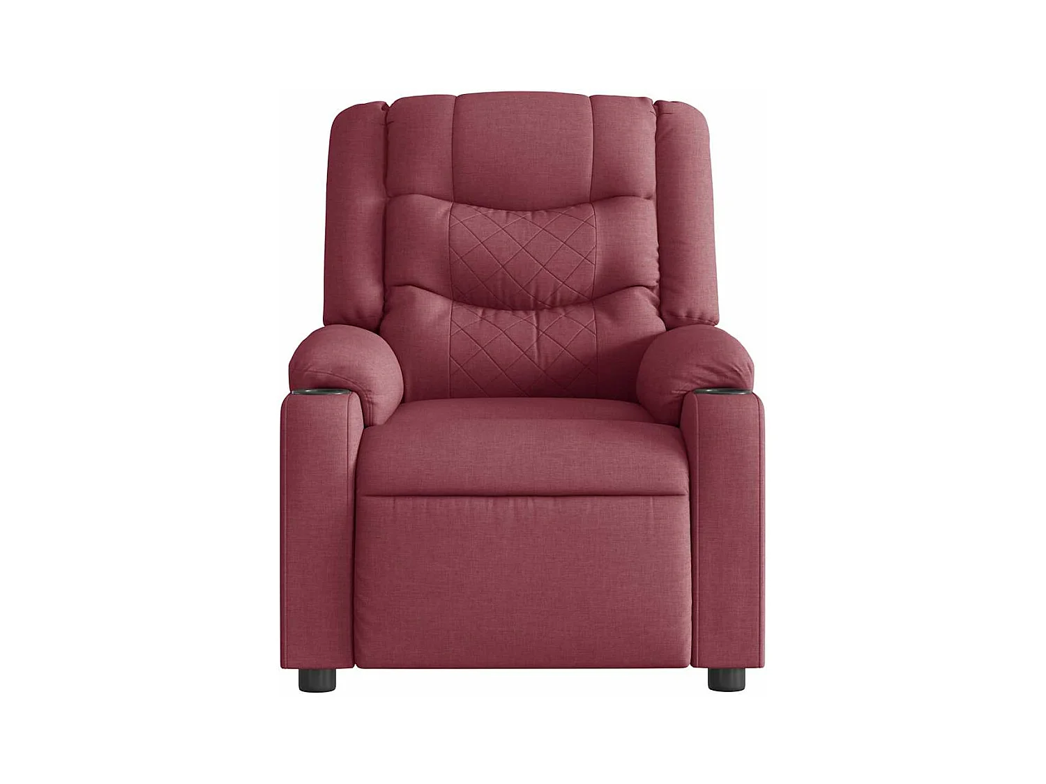 Fauteuil inclinable électrique Rouge bordeaux Tissu
