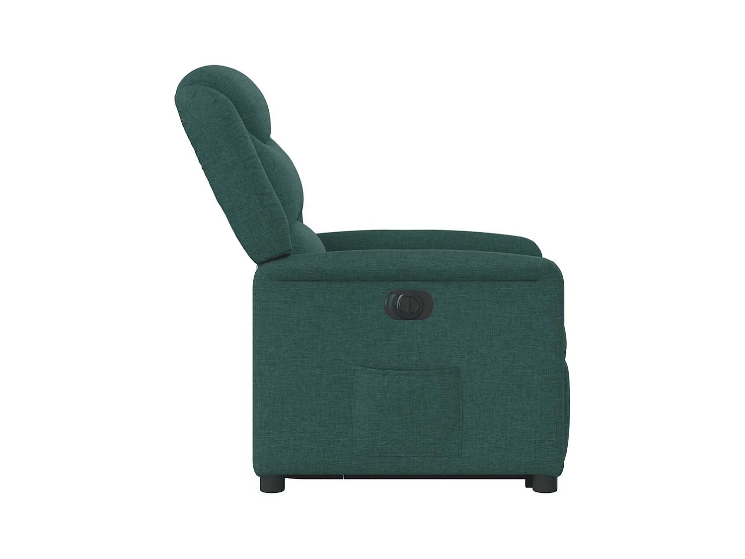 Fauteuil inclinable électrique vert foncé tissu