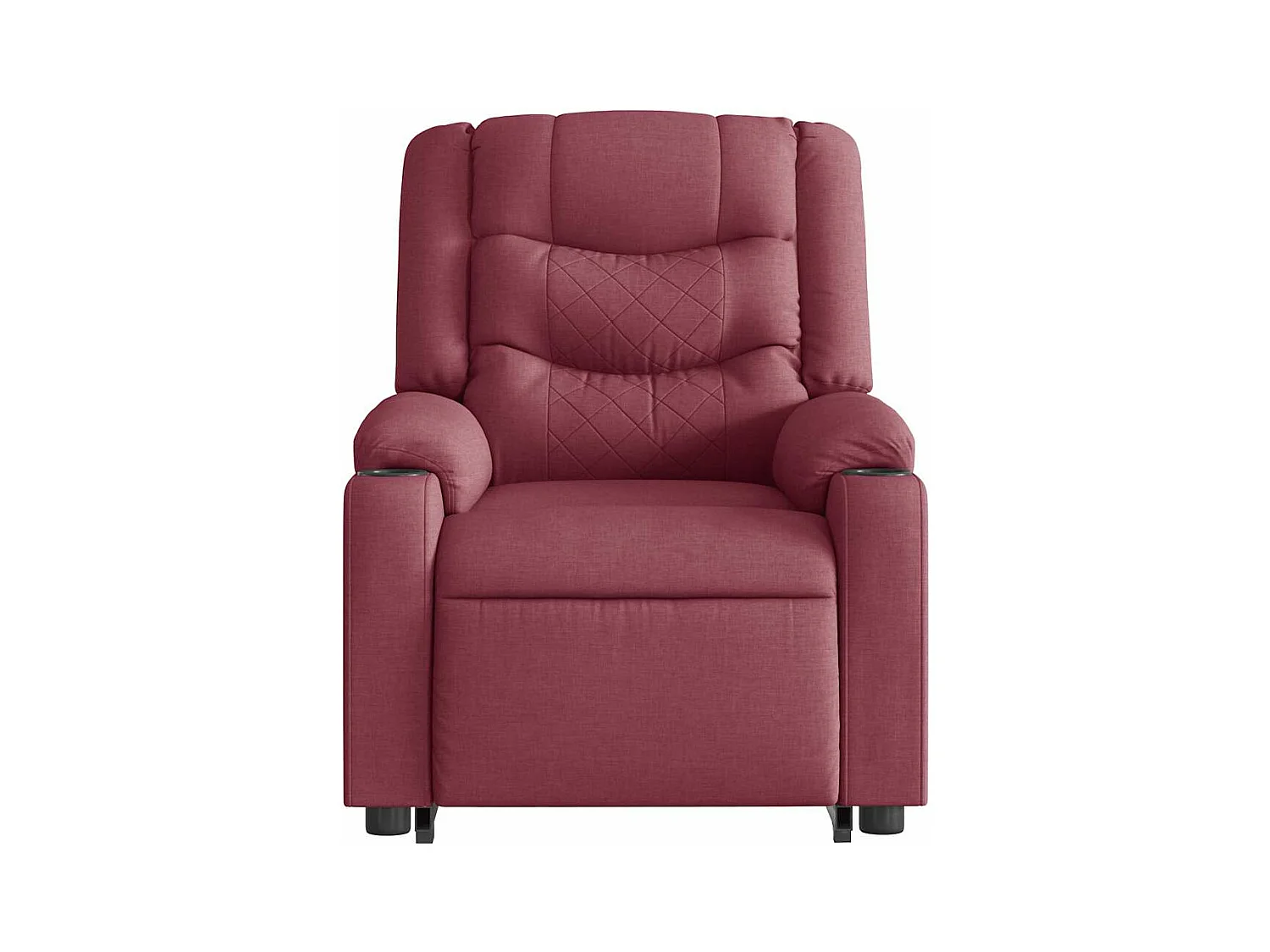 Fauteuil inclinable électrique rouge bordeaux tissu