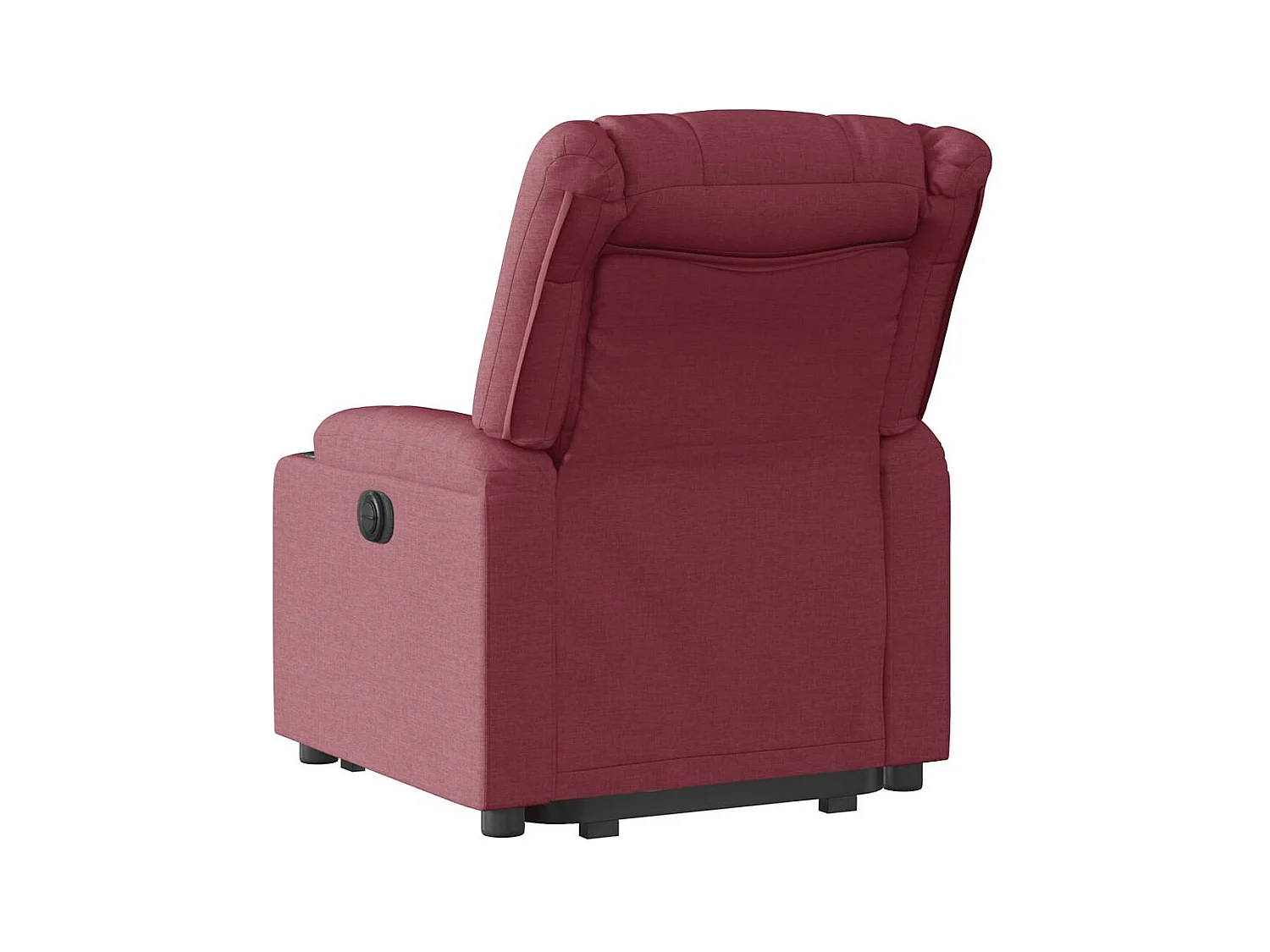 Fauteuil inclinable électrique rouge bordeaux tissu