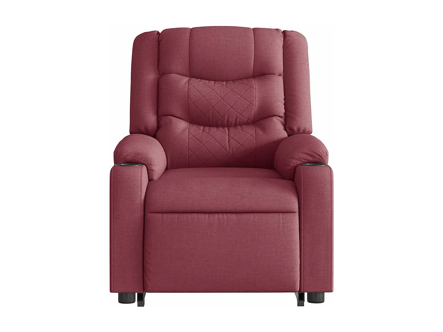 Fauteuil inclinable électrique rouge bordeaux tissu