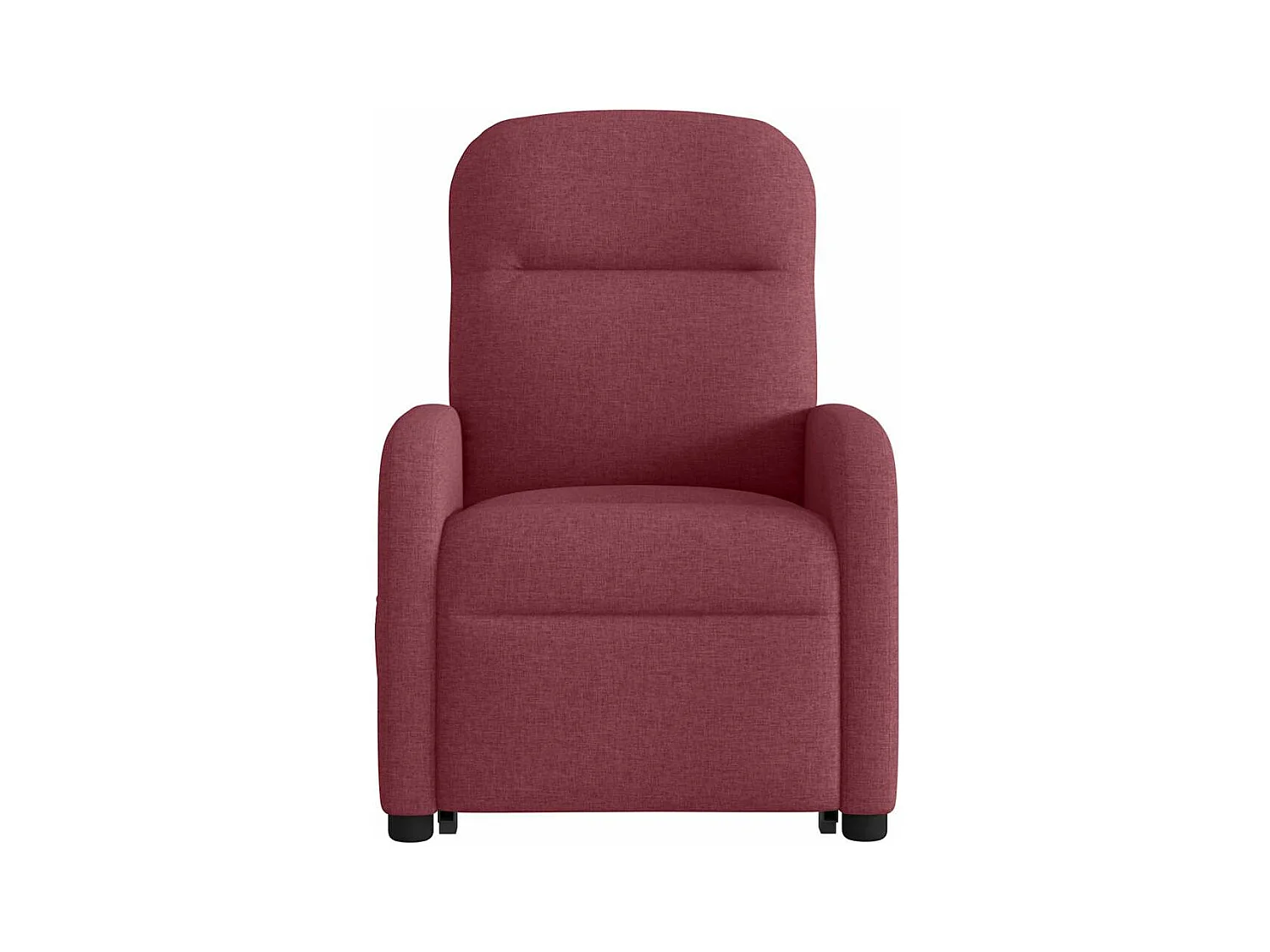 Fauteuil inclinable électrique rouge bordeaux tissu