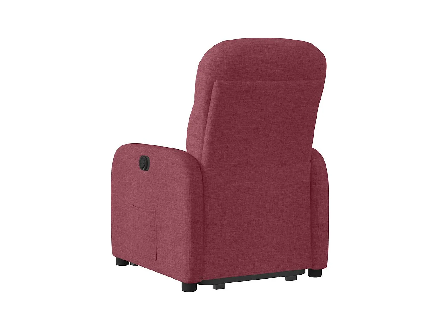 Fauteuil inclinable électrique rouge bordeaux tissu