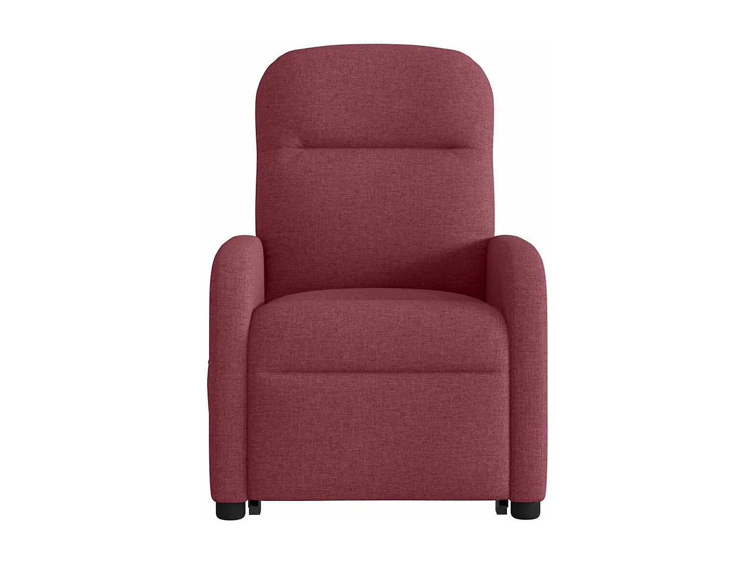 Fauteuil inclinable électrique rouge bordeaux tissu