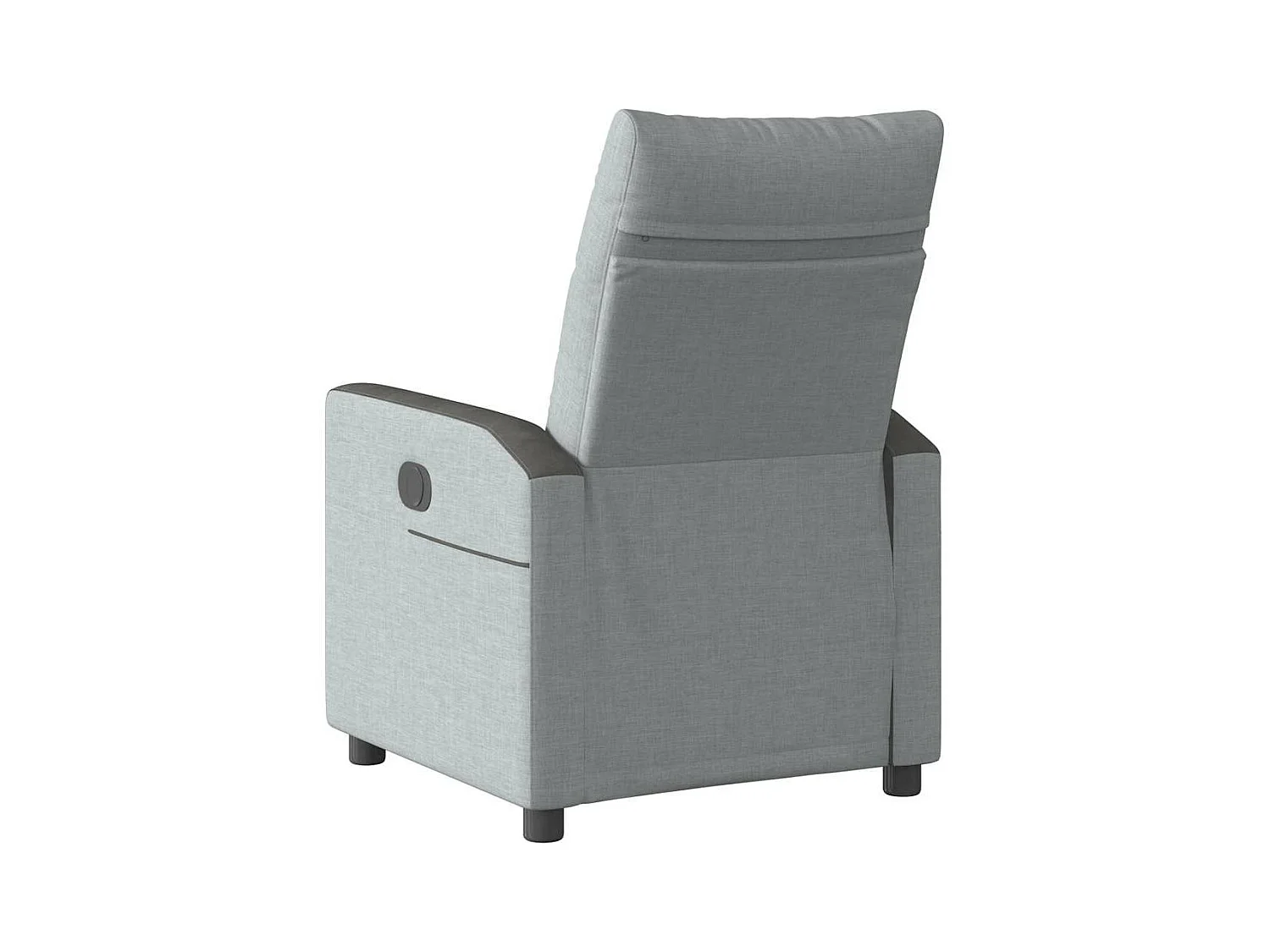 Fauteuil inclinable électrique Gris clair Tissu