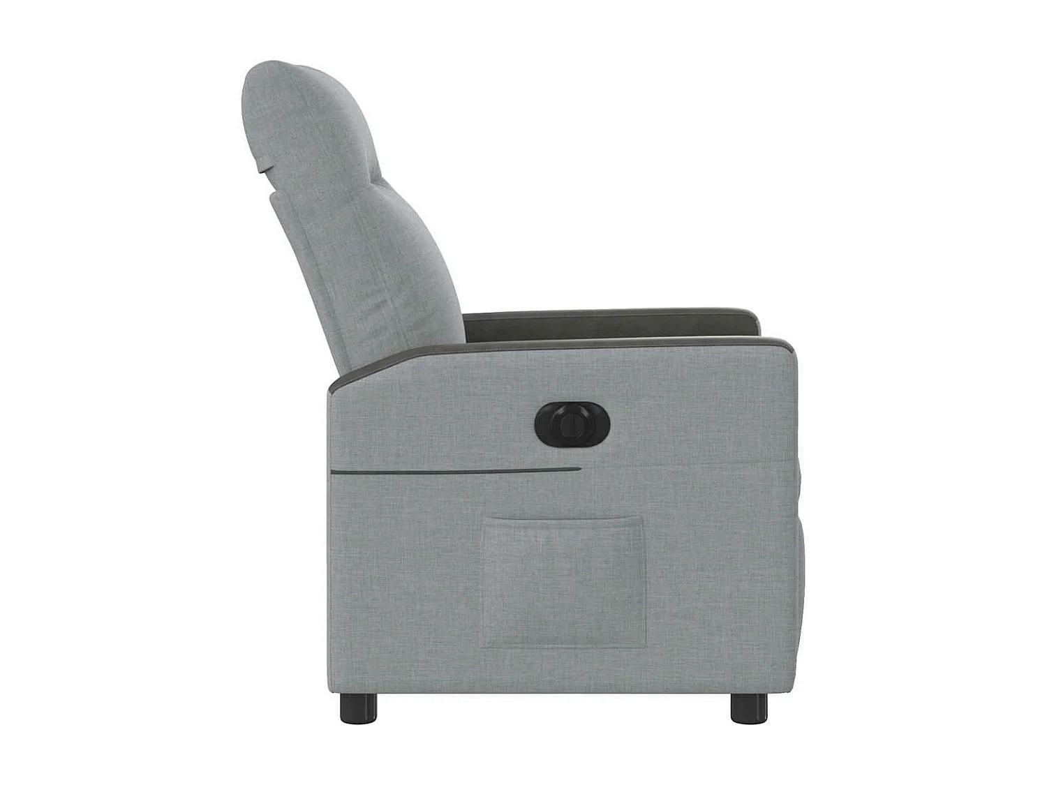 Fauteuil inclinable électrique Gris clair Tissu