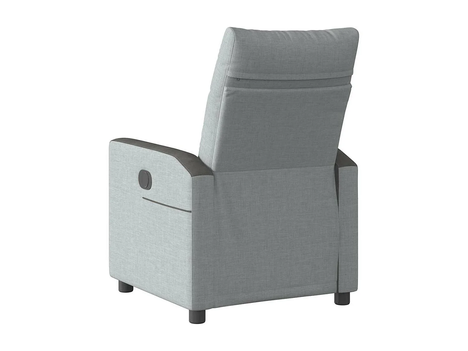 Fauteuil inclinable électrique Gris clair Tissu