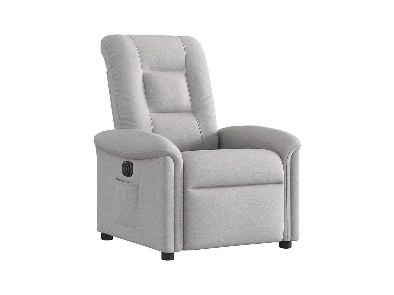 Fauteuil inclinable électrique gris nuage tissu