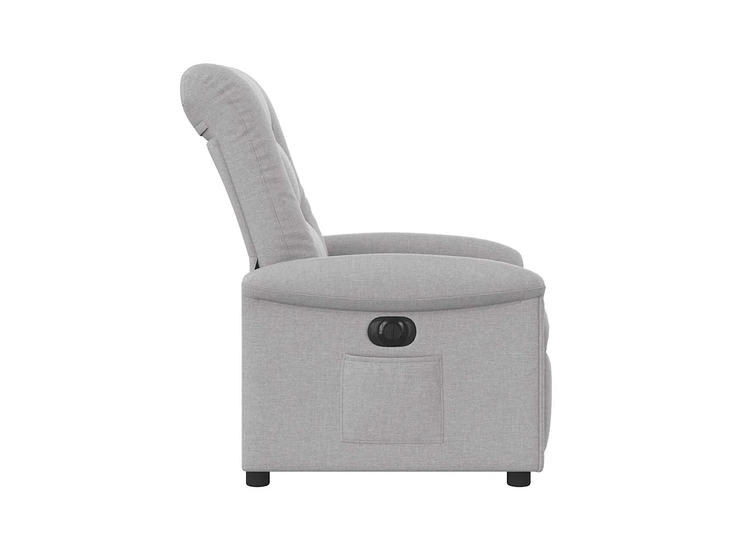 Fauteuil inclinable électrique gris nuage tissu