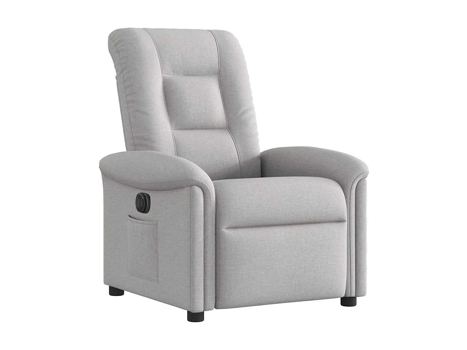 Fauteuil inclinable électrique gris nuage tissu