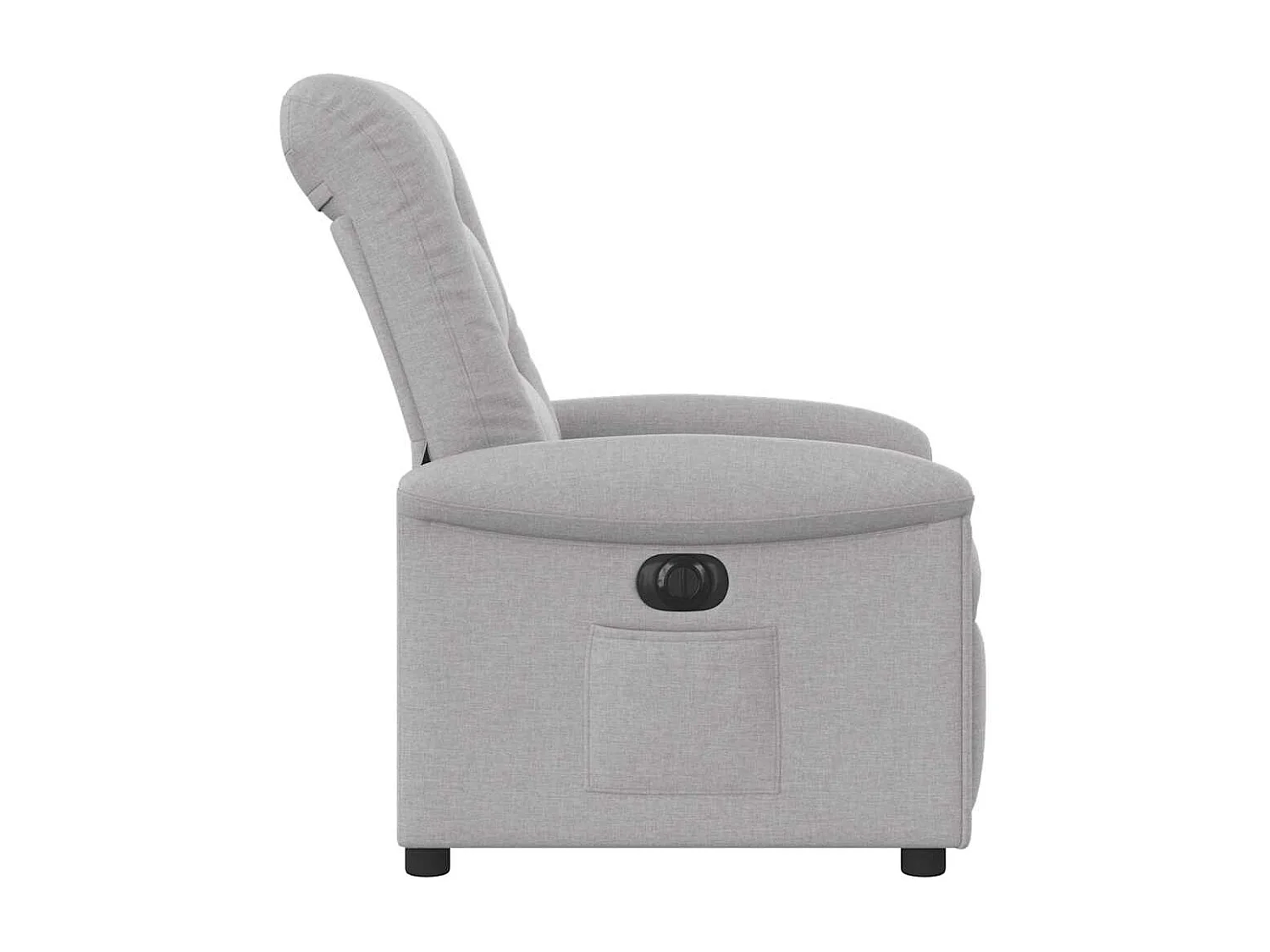 Fauteuil inclinable électrique gris nuage tissu