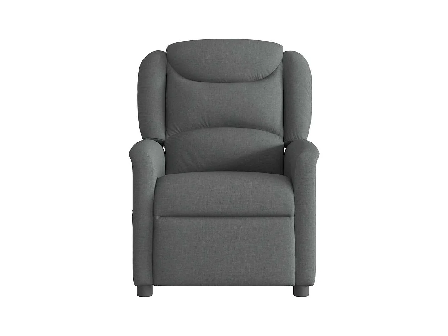 Fauteuil inclinable électrique Gris foncé Tissu